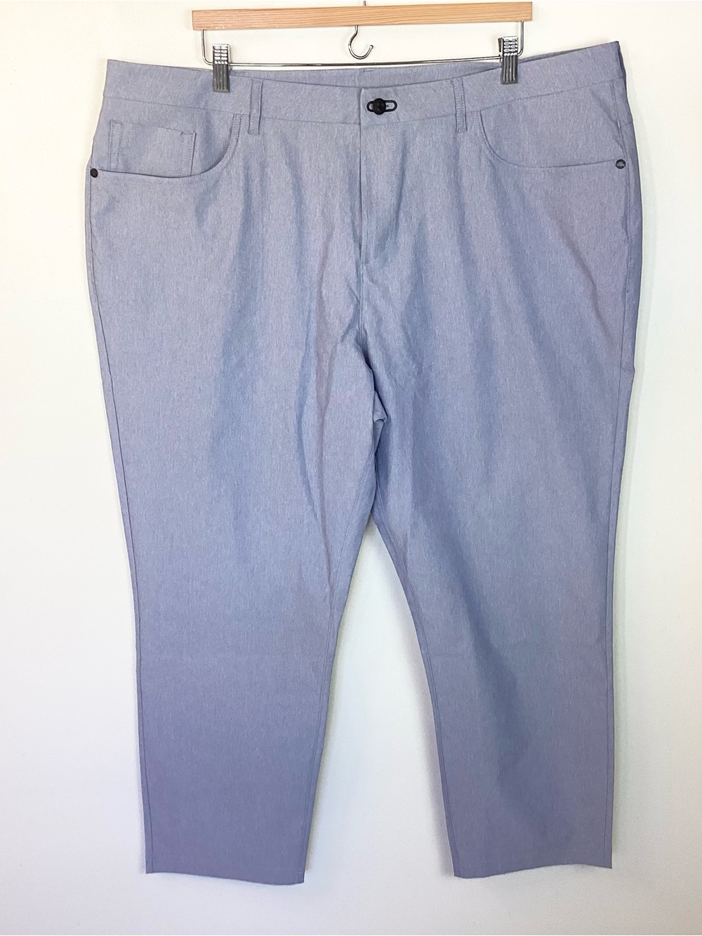 NWT Public Rec (NOBULL) Dealmaker 5 Pocket Pants - Heather Chambray - 44x30